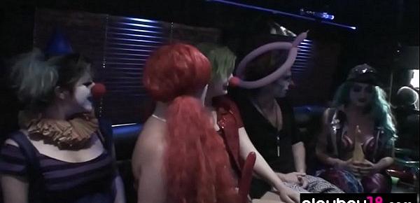  Chemical Burn shows her sexy clown fantasy to Kate